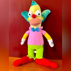 The Simpsons Plush Stuffed Toy Krusty the Clown doll